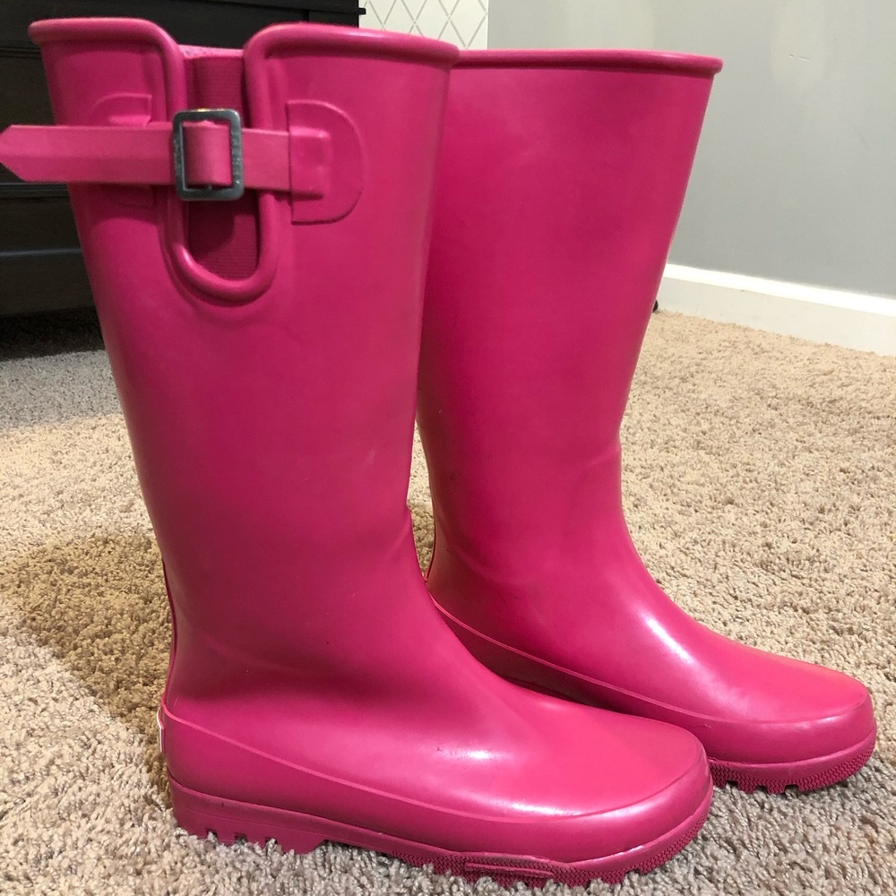 Sperry Top-sider Rain Boots - Size 7 - Pink - Picture 4 of 6